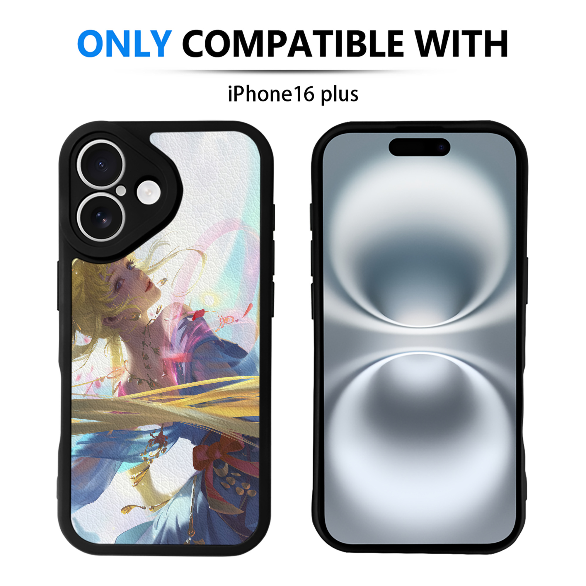 （画像用） 美少女戦士セーラームーン Sailor Moon 【iPhone 16シリーズ対応】シリコンスマホケース（レザー調） 材質：シリコン